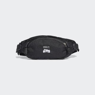 【adidas 愛迪達】腰包 運動 小包 單肩包 側背包 三葉草 WAISTBAG S 黑 HE9720