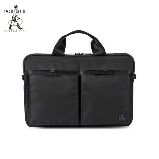 【PORTER INTERNATIONAL】SASH兩用筆電包(黑)