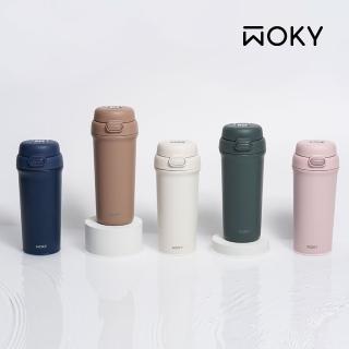 【WOKY 沃廚】All-P輕芯鈦瓷雙飲保溫杯500ml(兒童水壺/保冰保溫杯)