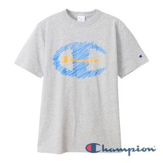 【Champion】Basic Logo短Tee-灰色