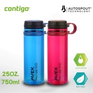 【CONTIGO】Tritan隨手運動瓶750cc-買一送一(湛藍+桃紅)