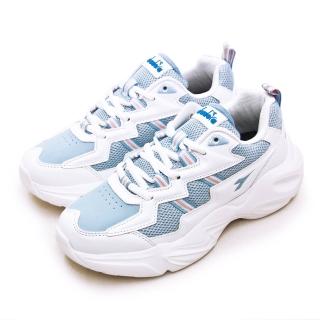 【DIADORA】女 迪亞多那 運動生活時尚慢跑鞋 老爹鞋系列(白粉藍 31657)