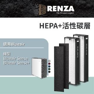 【RENZA】適配Blueair Sense Sense+ SmokeStop 高效微粒HEPA活性碳片(替代Sense SmokeStop/Particle)