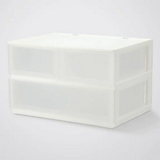 【NITORI 宜得利家居】抽屜式收納盒 寬低型 N INBOX R 2D3DR CL(抽屜式收納盒 寬低型 N INBOX)