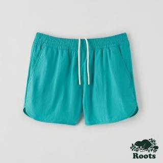 【Roots】Roots 女裝- 海狸獨木舟系列 簡約尼龍短褲(青色)