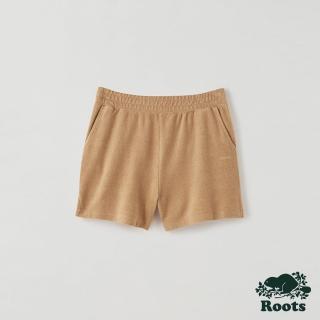 【Roots】Roots 女裝- 簡約毛圈布短褲(咖色)