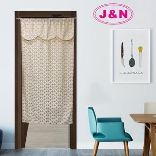 【J&N】圓舞流蘇風水簾 88x176cm(金色)