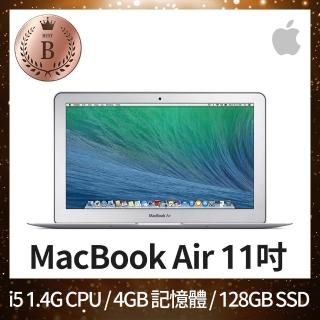 【Apple 蘋果】B 級福利品 MacBook Air 11吋 i5 1.4G 處理器 4GB 記憶體 128GB SSD(2014)