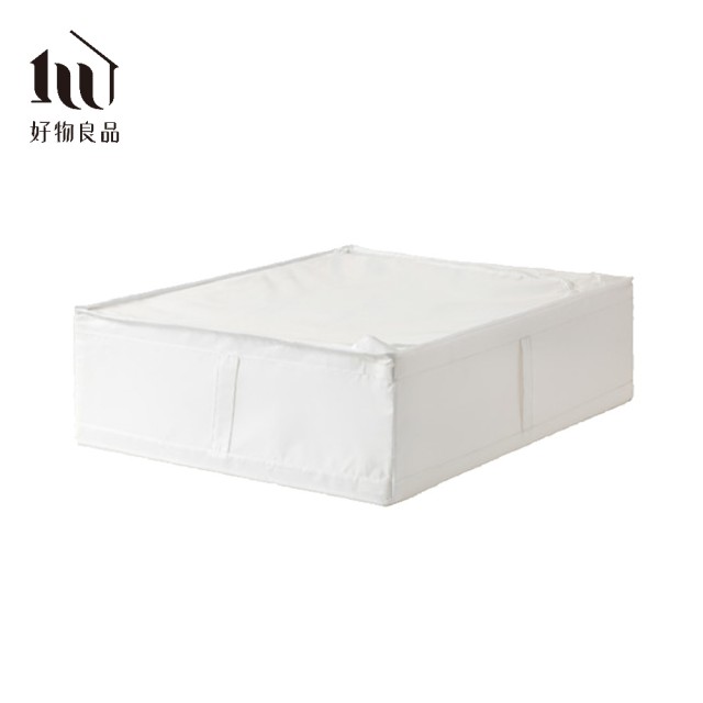 【好物良品】2入-中款_牛津布床底提把衣物被子收納整理箱(床下拉鍊置物箱 小物收納 玩具收納)