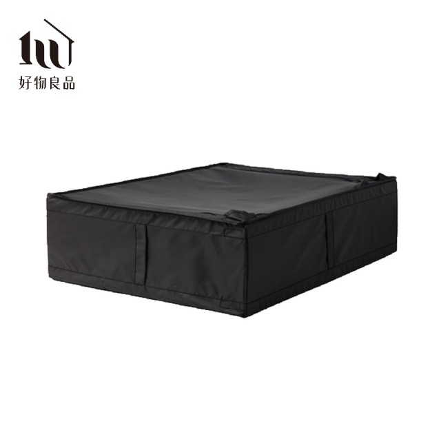 【好物良品】2入-中款_牛津布床底提把衣物被子收納整理箱(床下拉鍊置物箱 小物收納 玩具收納)