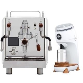 【BEZZERA】R Duo MN雙鍋半自動咖啡機白色-手控版110V+NiCHE Zero NG63 磨豆機110V 白(HG1081WH+HG0893)