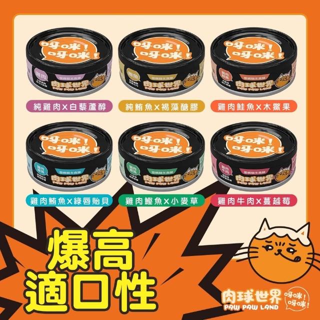 【PAW PAW LAND 肉球世界】歪嘴貓主食罐 80gx24入+南極磷蝦大肉包45g×17入