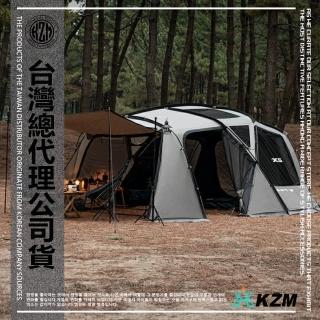 【KAZMI】KZM 2022 NEW X5 別墅帳 帳篷 一房一廳帳 隧道帳 露營(最新沙色X5隧道帳)