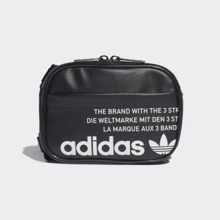 【adidas 愛迪達】側背包 運動包 小包 三葉草 FESTIVAL BAG 黑 GN4448