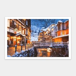 【Pintoo】銀山冬日溫泉旅館 - 拼圖1000片