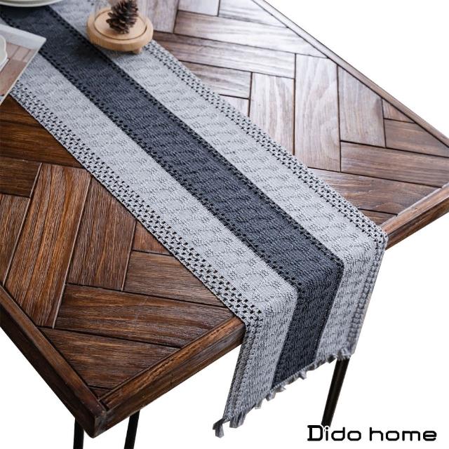 【Dido home】北歐風格 棉麻編織長桌巾桌旗 裝飾桌布-簡約(HM144)