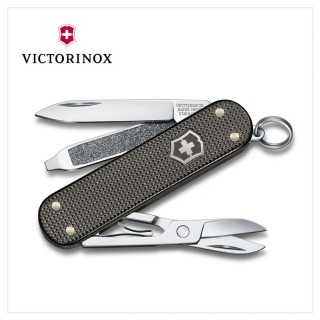 【VICTORINOX 瑞士維氏】Classic SD 鋁合金限量雷灰 瑞士刀(0.6221.L22)