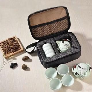 【La Morongo 樂木嚴選】陶瓷功夫茶具商務伴手禮組合(茶壺 泡茶 隨身茶壺 禮盒 茶具套組 茶具 送禮禮盒)