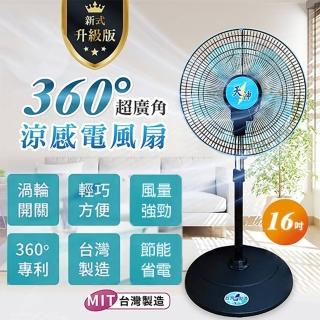 16吋電風扇 立式風扇 立扇 風扇 工業扇(多功能循環涼風扇 360度外旋式工業風扇)