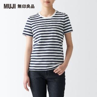 【MUJI 無印良品】女有機棉天竺圓領短袖T恤(共8色)