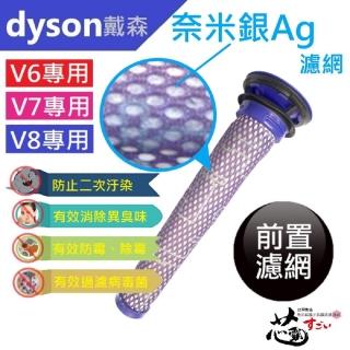 【芯霸電池】Dyson 戴森專用前置濾網 台灣製造(奈米銀離子抗菌防護濾網)