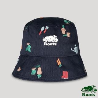 【Roots】Roots 配件- 回歸根源系列 花園印花漁夫帽(藍色)