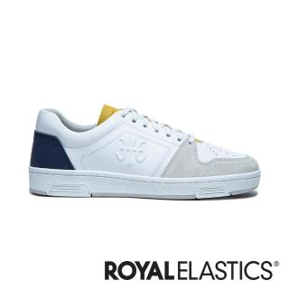 【ROYAL Elastics】MAKER 真皮時尚休閒鞋 男鞋(白黃藍)