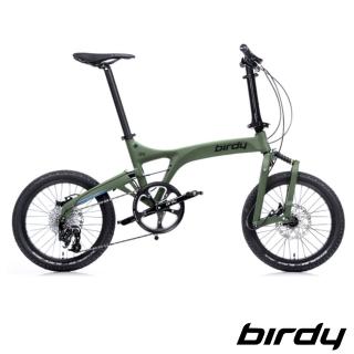 【Birdy】New BirdyⅢ GT多地形越野10速18吋前後避震鋁合金折疊單車-野戰綠(三代鳥 MTB)