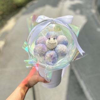 【Flower Plus】-雙北限定- 彩虹微笑 波波球花束 畢業花束(鮮花)