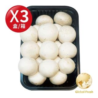 【Global Fresh 盛花園】特級洋菇(200g/盒 3盒/箱)