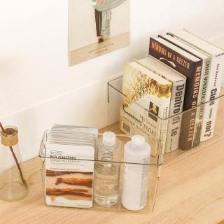 【Finger Pop 指選好物】透明收納盒 大款(透明收納盒 壓克力收納盒 提把收納盒 收納盒 冰箱收納盒)