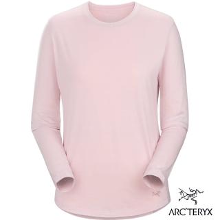【Arcteryx 始祖鳥】女 Lana 羊毛 長袖 圓領衫(沙漠粉)