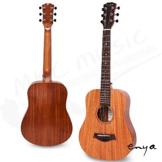 【拓弦音樂】Enya 34吋 全桃花心木 旅行吉他 EB-01(贈超值配件組)