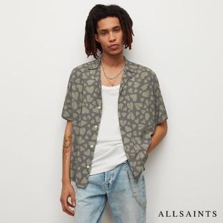 【ALLSAINTS】LOVERS 人造絲心形印花夏威夷短袖襯衫(常規版型)