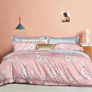 【情定巴黎】夢時光 吸濕排汗萊賽爾天絲鋪棉兩用被床包組二選一(加大-一般/獨立筒皆適用-型錄品)