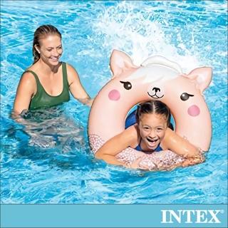 【INTEX】可愛動物造型泳圈-3款可選 適用8歲+(59266)