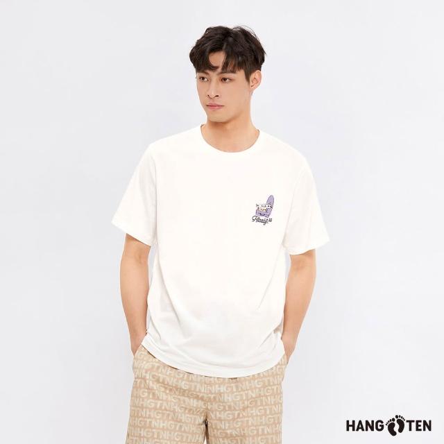 【Hang Ten】中性款-BCI純棉海灘印花/復古衝浪印花/懷舊印花短袖T恤(多款選)