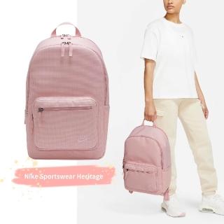 【NIKE 耐吉】後背包 Heritage Eugene Backpack 男女款 櫻花粉 雙肩包 防潑水 筆電包(DB3300-630)