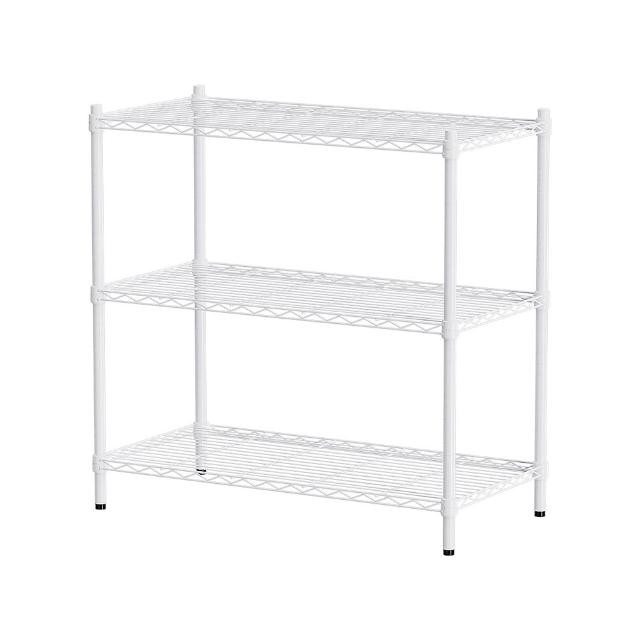【dayneeds 日需百備】輕型 90x45x90公分烤漆三層架 兩色可選(鐵力士架/收納層架/展示架/層架/鐵架)