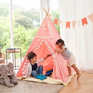 10221682 OL 【KIDMORY】印地安遊戲帳篷-粉紅色(兒童帳篷 遊戲屋 印地安帳 兒童遊戲帳篷KM-562)