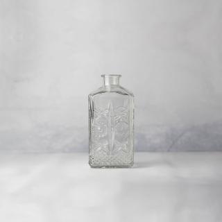 【花意空間】法式押花浮雕小花瓶(插花 玻璃 花器)