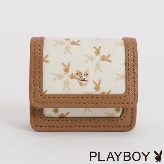 【PLAYBOY】Air Pods印花包 MINI系列(咖啡色)