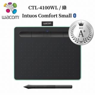 【Wacom】A+級福利品 Intuos Comfort Small 藍牙繪圖板-開心果綠(CTL-4100WL/E 000)