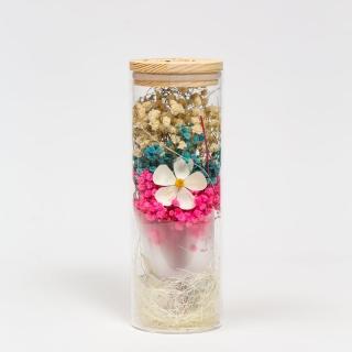 【Flower Plus】夢幻花園 永生花玻璃罩(永生花乾燥花)