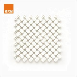 【特力屋】無毒橡膠北歐拼接地墊4入白21cm(4入)