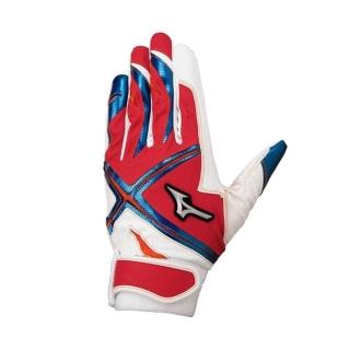 【MIZUNO 美津濃】打擊手套 棒球 壘球 耐用 包覆 蜂巢紋 止滑佳 可水洗 美津濃 2入裝(1EJEA09962)