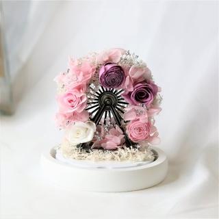 【Flower Plus】F1 粉小摩天輪(永生花)