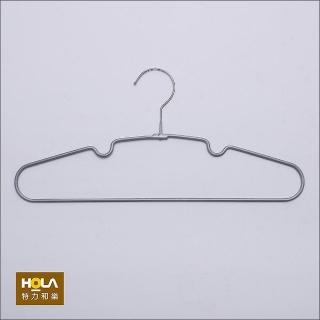 【HOLA】典雅防滑衣架10入-灰