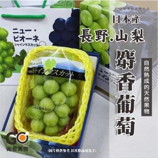 【光合果物-中秋禮盒】日本長野/山梨 麝香葡萄PC盒(350-400g/10串)