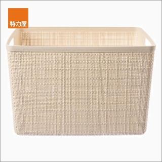【特力屋】組Curver Jute編織造型收納盒L 20L-2